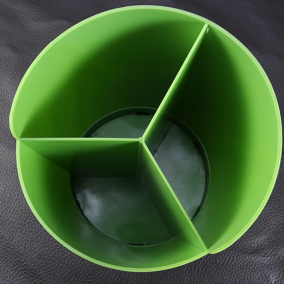 

Kitchen Utensil Organizer 3-Compartment Flatware Holder Stainless Steel Drainer Holes Counter Utensil Organizer Tableware Holder