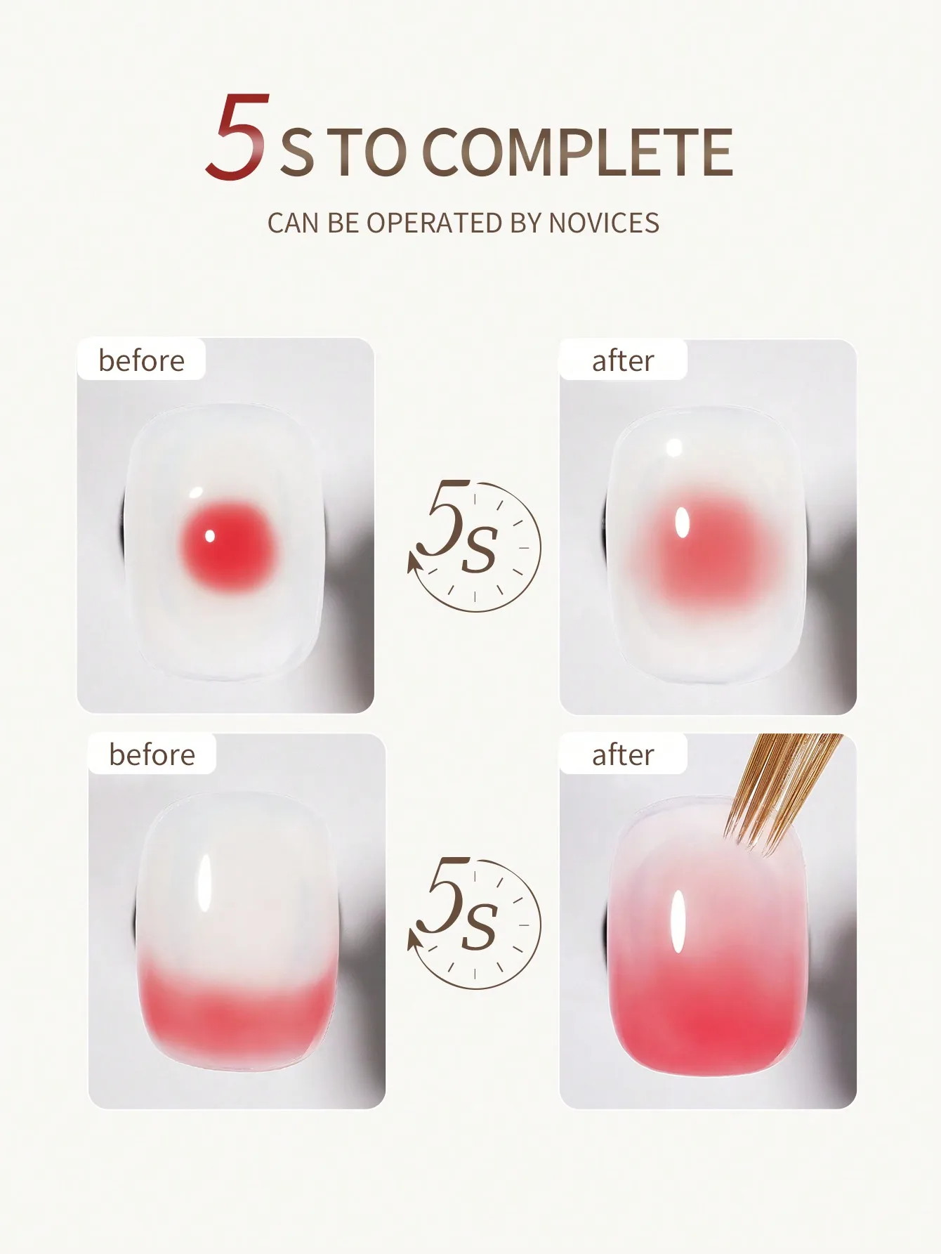 Vernis à ongles Gel à colle floraison, UV LED, tremper le dessus, scellant brillant, 15ml