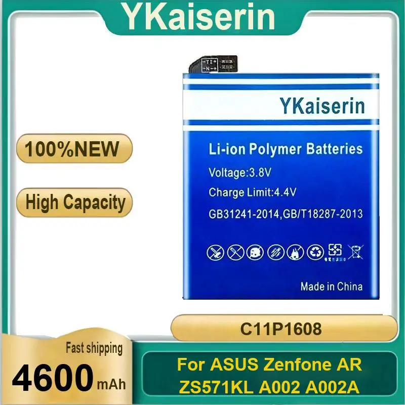

C11P1608 Mobile Phone Battery For Asus Zenfone AR ZS571KL A002 A002A Stable Power Supply Replaceable 4600Mah