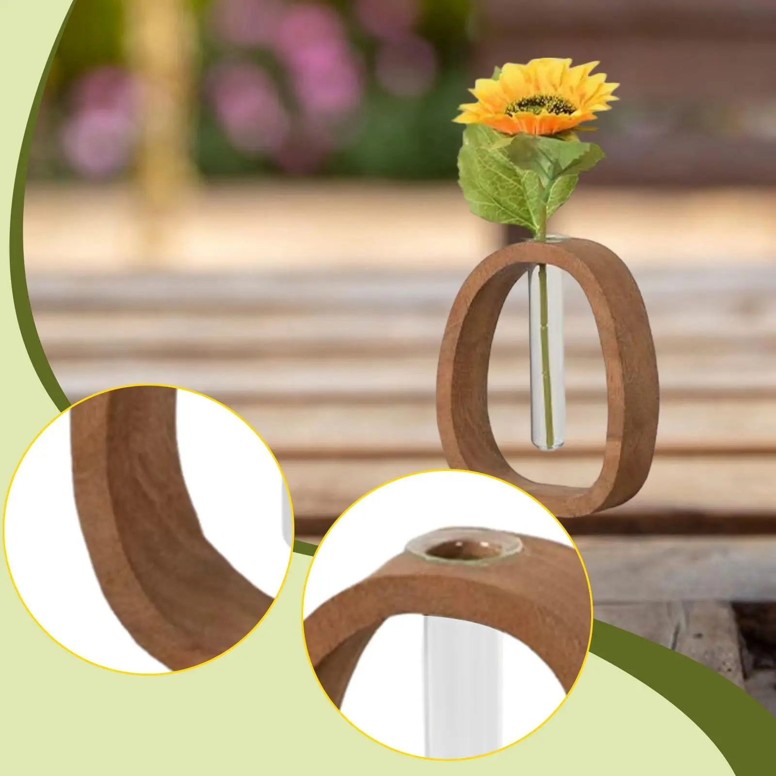 اختبار أنبوب زهرية تشكيلة زهور الحديثة الشمال نمط الجدول محور زارع واضح لمكتب الزفاف منضدية ديكور للطاولات #1