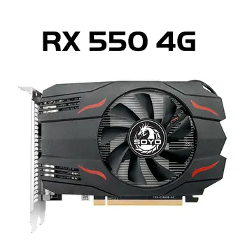 SOYO AMD GPU Radeon RX 550 4G GPU RX 560 GDDR5 Počítačové komponenty PC Herní grafická karta R9 370 R7 350 Grafická karta RX550 10 nejlepší prodej AMD Radeon R9 380 4GB - №2