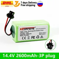 New 14.4V 2600mAh Lithium Battery for ILIFE A4 A4s V7 A6 V7s Plus Robot Vacuum Cleaner ILife INR18650 M26-4S1P Full Capacity