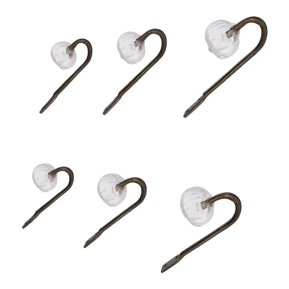 6PCS Wall Hooks Featuring Antique Finish for Bathroom Towels Hats Bags Keys Scarves Functional Home Decor Setup