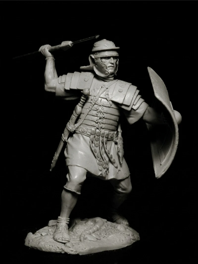 1/24 Scale 75mm Die-Cast Resin Figure Model Kit Ancient Roman Legionario  Miniature Toys Unassembled Unpainted DIY Diorama