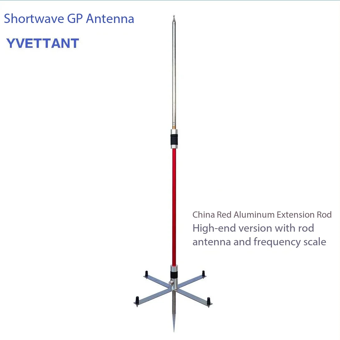 GPTWO-PRO short-wave portable antenna GP antenna, amateur radio short-wave antenna