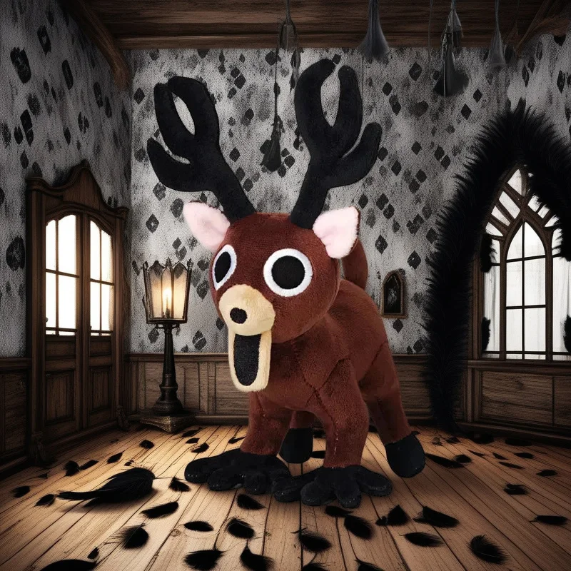 

Плюшевая игра ужасов, мужская кукла, мягкая готическая милая игрушка для детей, подростковая центральная часть комнаты, жуткий подарок на Хэллоуин, день рождения, коллекционная опора
