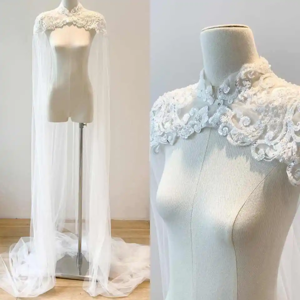 graceful-lace-appliques-tulle-wedding-cape-women-formal-shawl-long-jacket-evening-party-customized-wedding-accessories