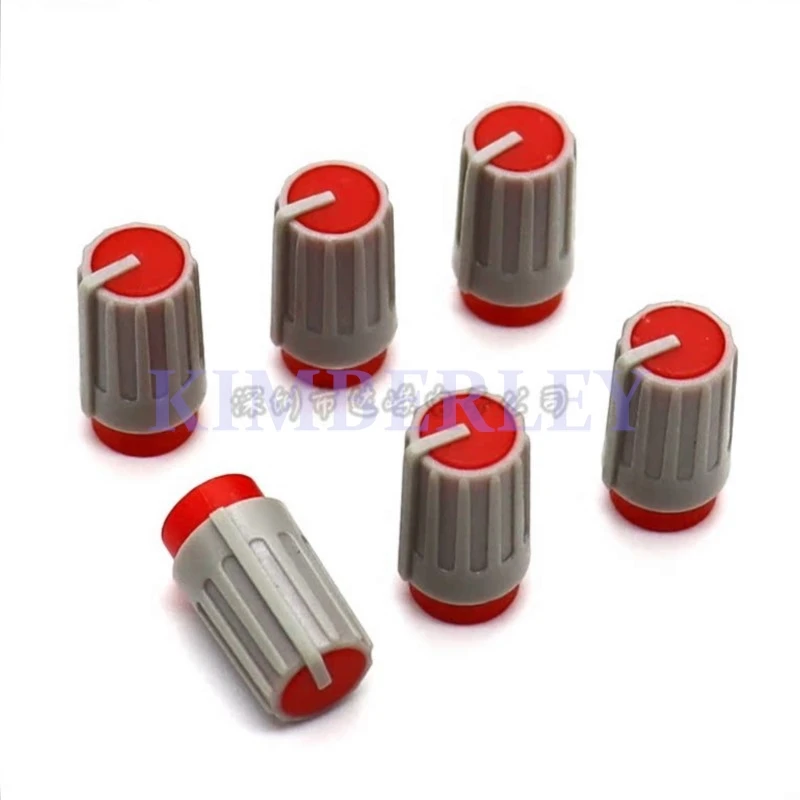 20 Piece 10 X 17.5MM Plastic two-color Knob Cap Potentiometer Knob Cap Handle Protrudes The 3MM Mixer Knob Cap