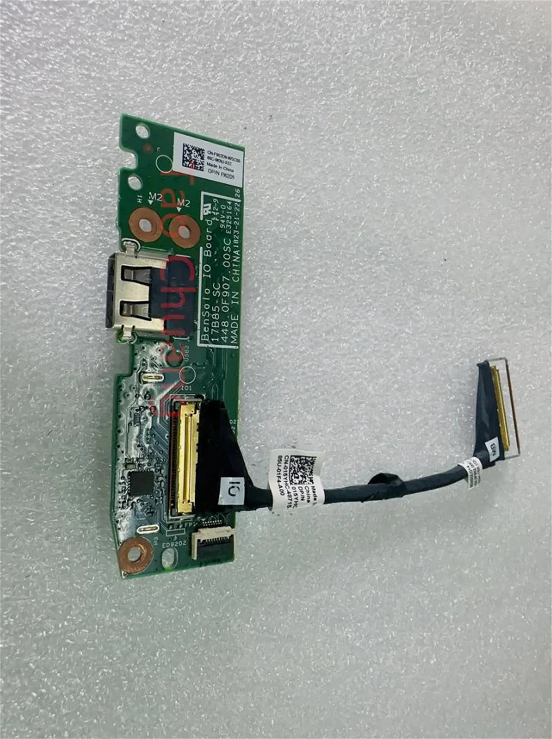 015YHC FOR DELL Inspiron 14 5482 2-in-1 USB SD card reader power button board 17B85-1 02Y03W