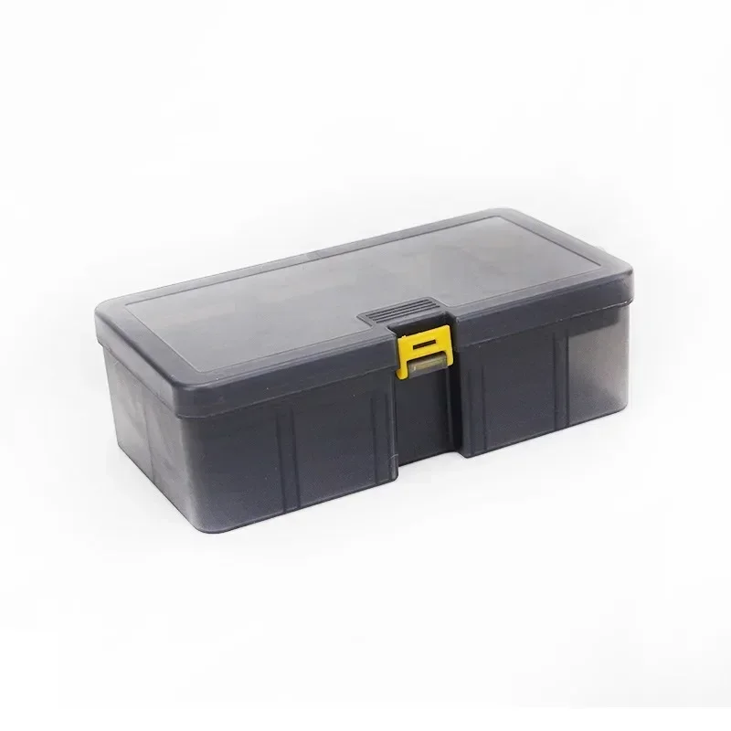 Luya Box Plastic Storage Box Detachable Transparent Gray Double Layer Luya Accessory Box Fish Bait Box