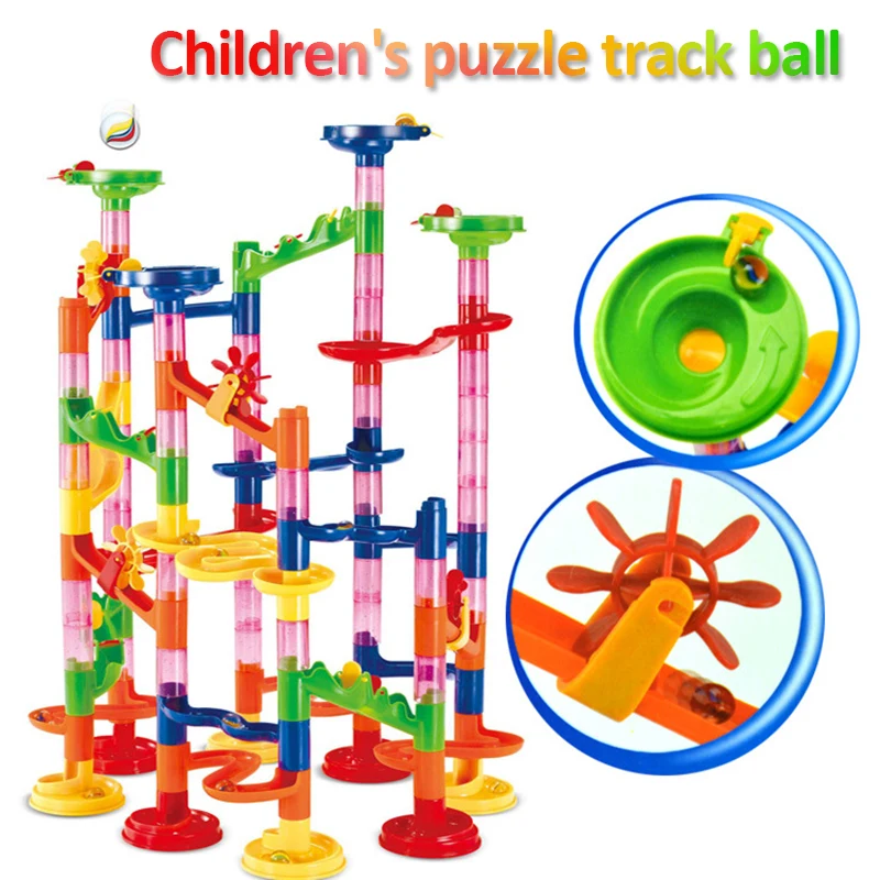 

105/109 шт., Детский конструктор «Marble Run»