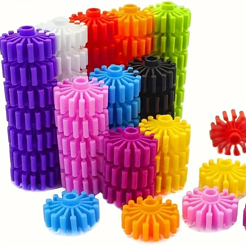 60pcs Gear Assembly Building Blocks - Children Practical Toy for STEM Learning and Creative Play!