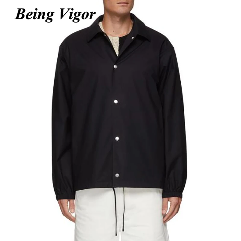 

Being Vigor Spring Autumn New Mens Shirt Jacket Lightweight Windbreaker Casual Varsity Blazer Jacket chaquetas hombre