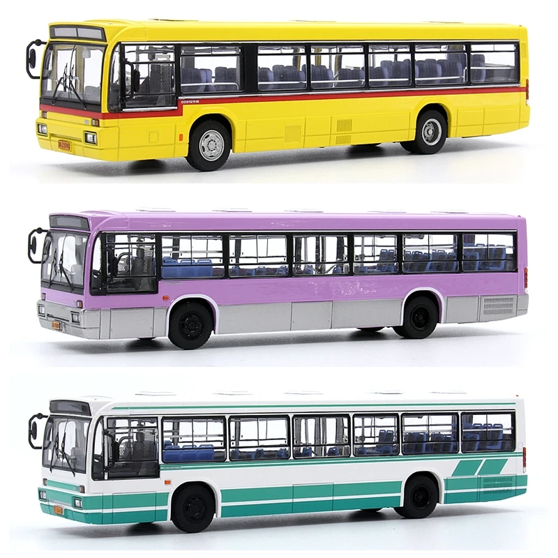 Car shadow light 1/64 Huanghai DD6121HS Beijing Hangzhou Dandong Bus City bus Alloy model children's toy Gifts
