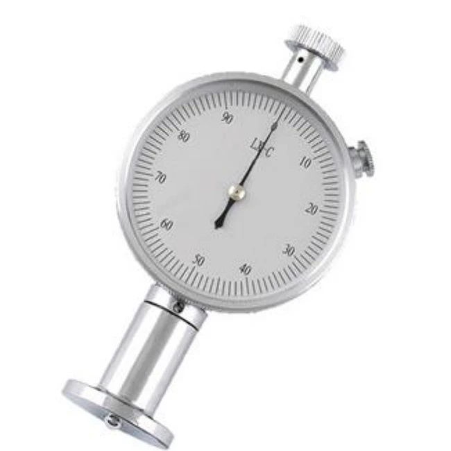 LX-C Hardness Tester Durometer Used in Measuring the Hardness of Oak Model Micro Porous Material Which Includes Vesicant
