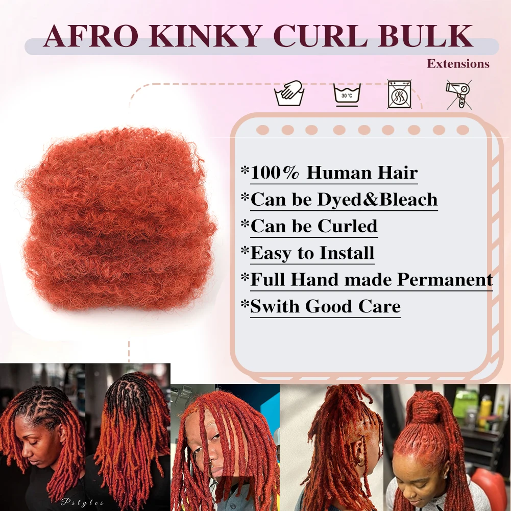 350 #    Afro perwersyjne luzem 100% doczepy z ludzkich włosów Reggae brudne warkocze 30 g/sztuka brazylijskie naturalne szydełkowe dredy z włosów