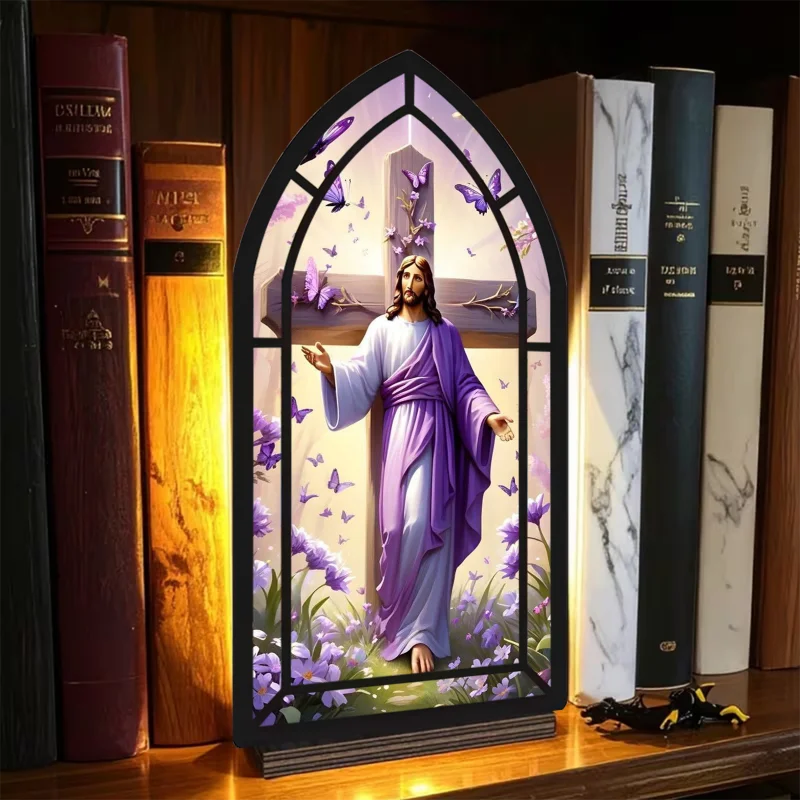 Book corner decoration, sacred saint, desktop ornament, desktop candlestick, a gift for book lovers.