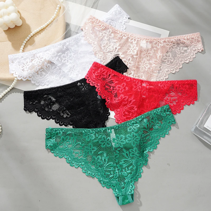 Lace Low Rise Panties Women Sexy Comfortable Underwear Breathable Female Fashion Underwear Lace Underpants Girls Panty