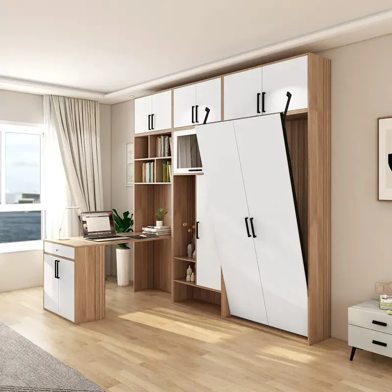 

Wardrobe Bed Wall Bed Multifunctional Desk Bookshelf Integrated Bed Hardware Accessories