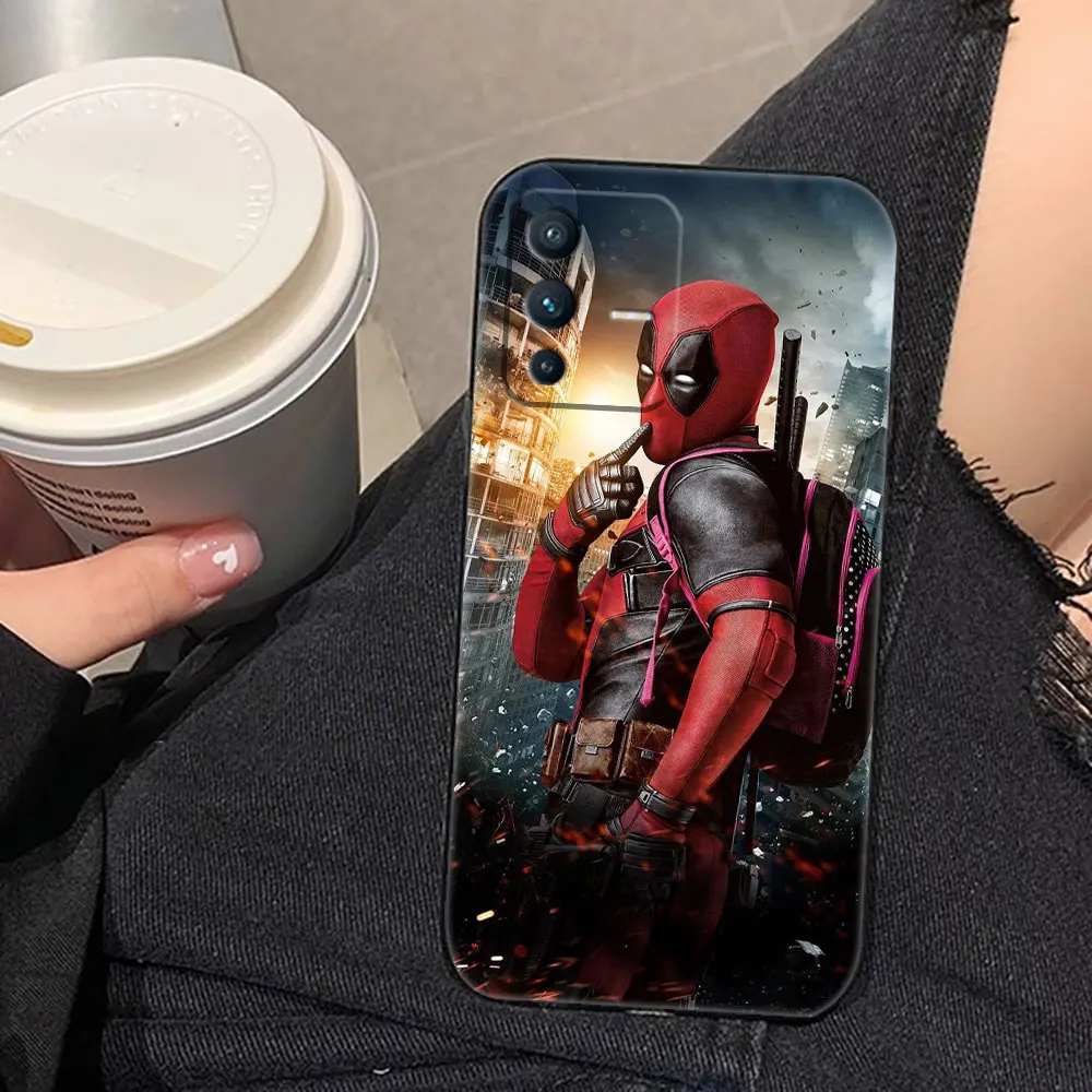 Marvel Deadpool Phone Case For VIVO V30 V30E V29E V27 V27E V25 V23 V23E V21 V21E V20 SE V19 S17 S16 S1 Silicone Case Funda Shell