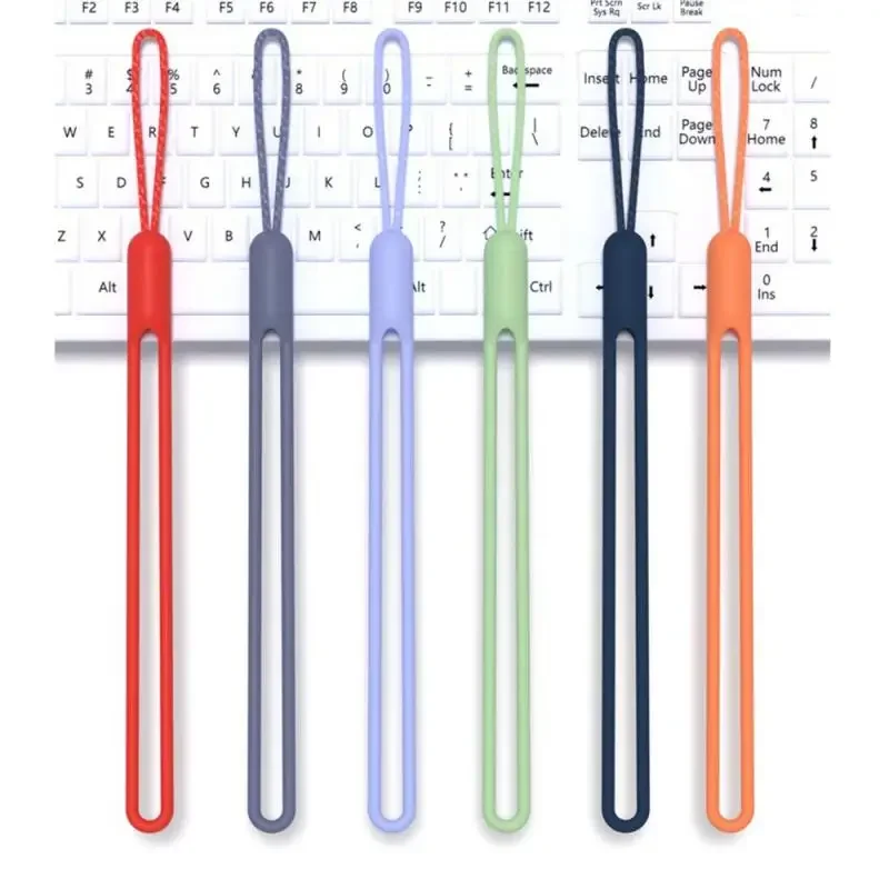 Wrist Strap Hand Lanyard Silicone Pendant For Cell Phone Camera Key Rope Chain Cute Lanyard Keychain Keychain Lanyard