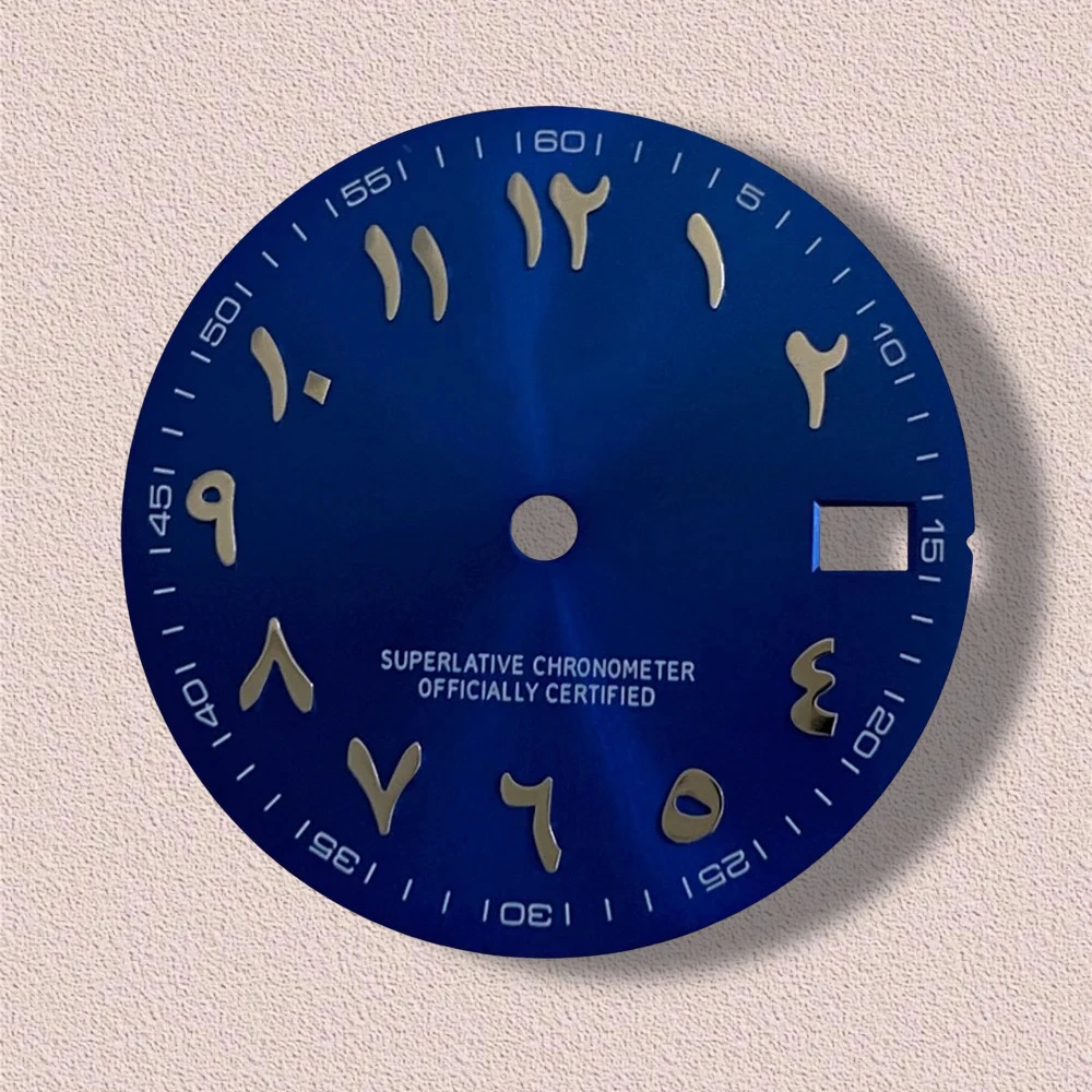 28.5mm S Logo Arab Dial Fit NH35/NH36 Japanese Automatic Movement High-Quality Sunray Dial Watch Modification Accessories