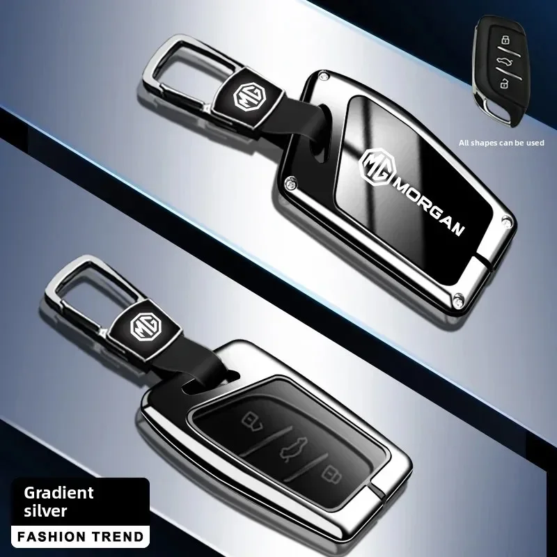 High End Fashion Zinc Alloy Car Smart Key Case Cover Holder For Saic MG ZS MG5 MG6 EV EZS HS EHS 2019 2020 Keychain Accessories