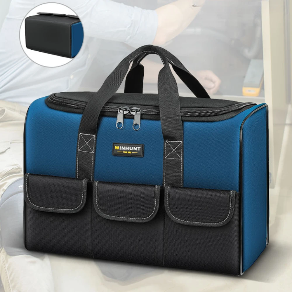 

Thickened Canvas Tool Kit Multi Functional Maintenance Wear Resistant Handheld Tool Bag Electrician Installation Portable