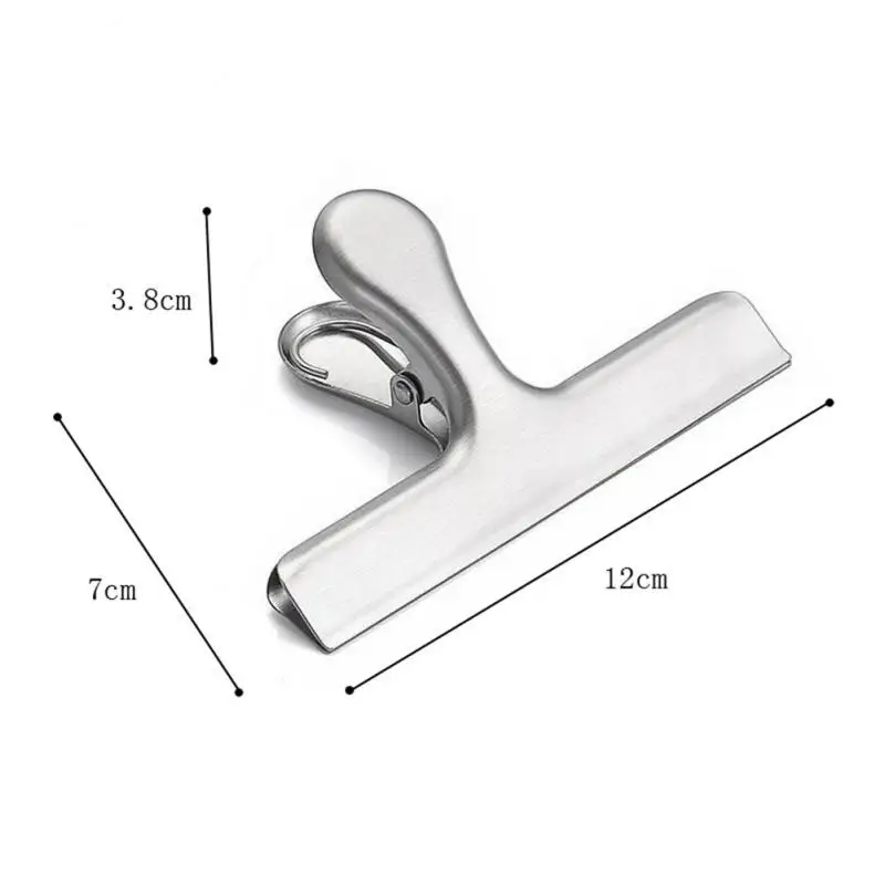 Food Sealing Bag Clips Multifunctional Moisture-proof Household Stainless Steel Kitchen Accessory Snack Sealing Clip