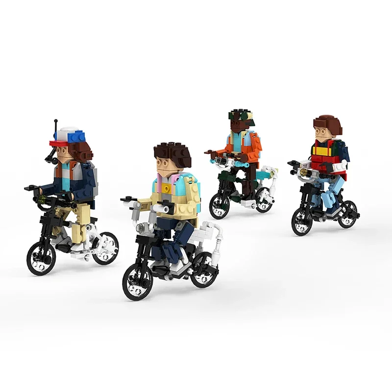 BZB Doll's Bicycle Building Block Set For Strangered Things Bike Weird Tales Idea Bricks Toy Kids Birthday Day Kid Gift