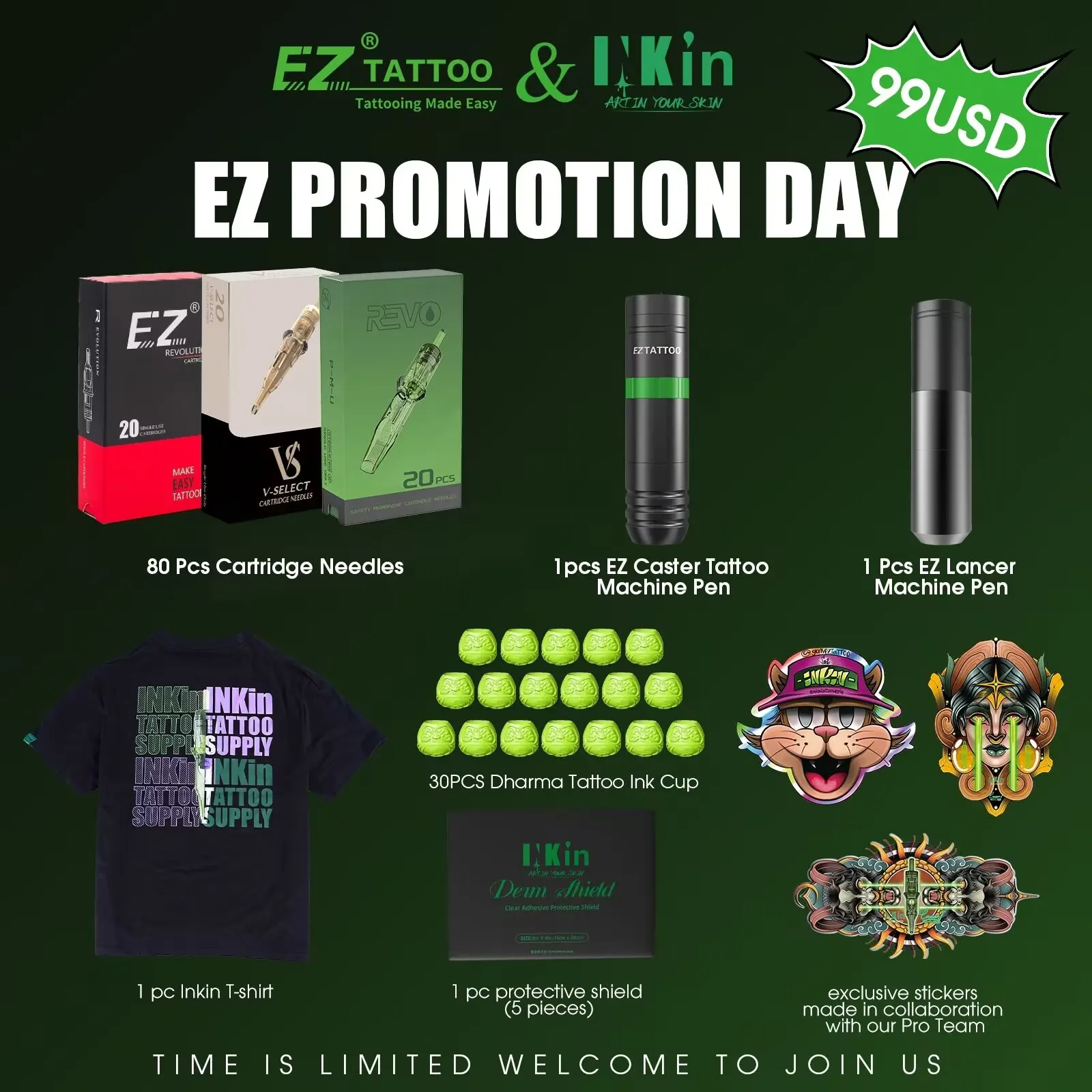 Mixed EZ Cartridges Tattoo Needles kit RL RS M1 CM Microblading with EZ Wireless Cartridge Tattoo Machine Pen EZ Tattoo Supply