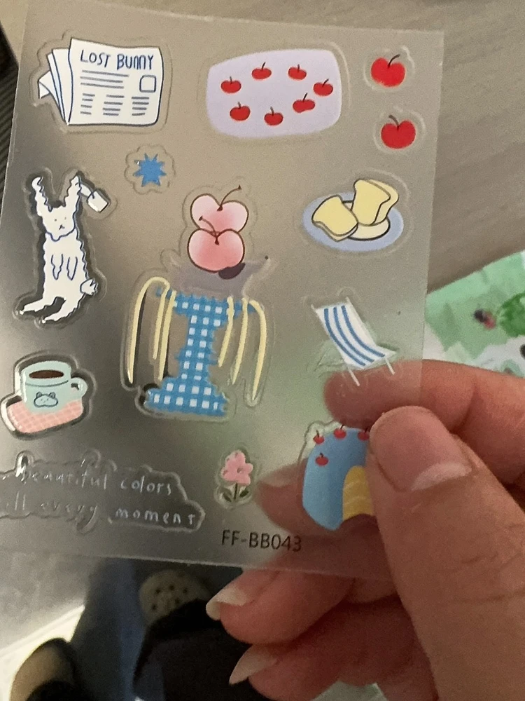 

INS Cute Puppy Jelly Stickers Kawaii DIY Adhesive Decals for Phone Case Tablet Camera Scrapbook Decoration