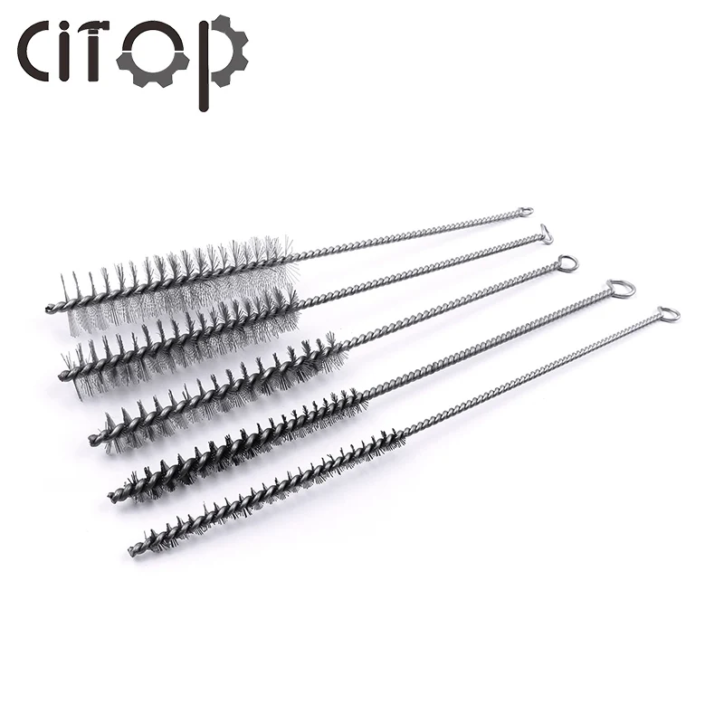 

Citop 6pcs 8-25cm Cleaning Brush Wire Brush Set Cleaning Polishing Tool Wire Brush Set For Pipe Tube Cylinder Bores Cleanin