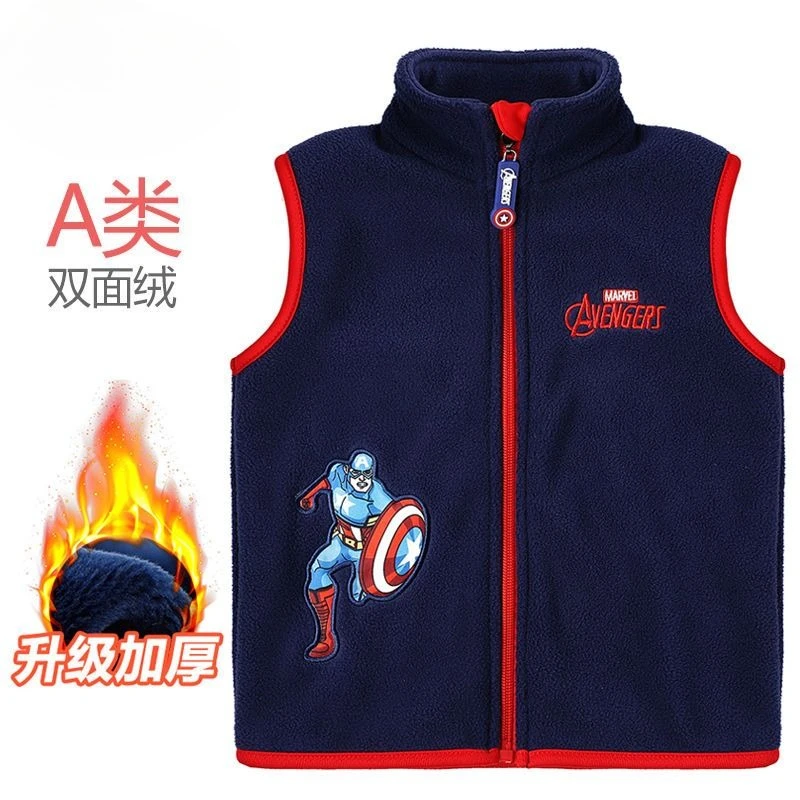 سبايدرمان الكرتون أنيمي الأطفال سترة الإبداعية شخصية الذكور الخريف/الشتاء المرجان المخملية الخارجية سستة تانك الأعلى هدية