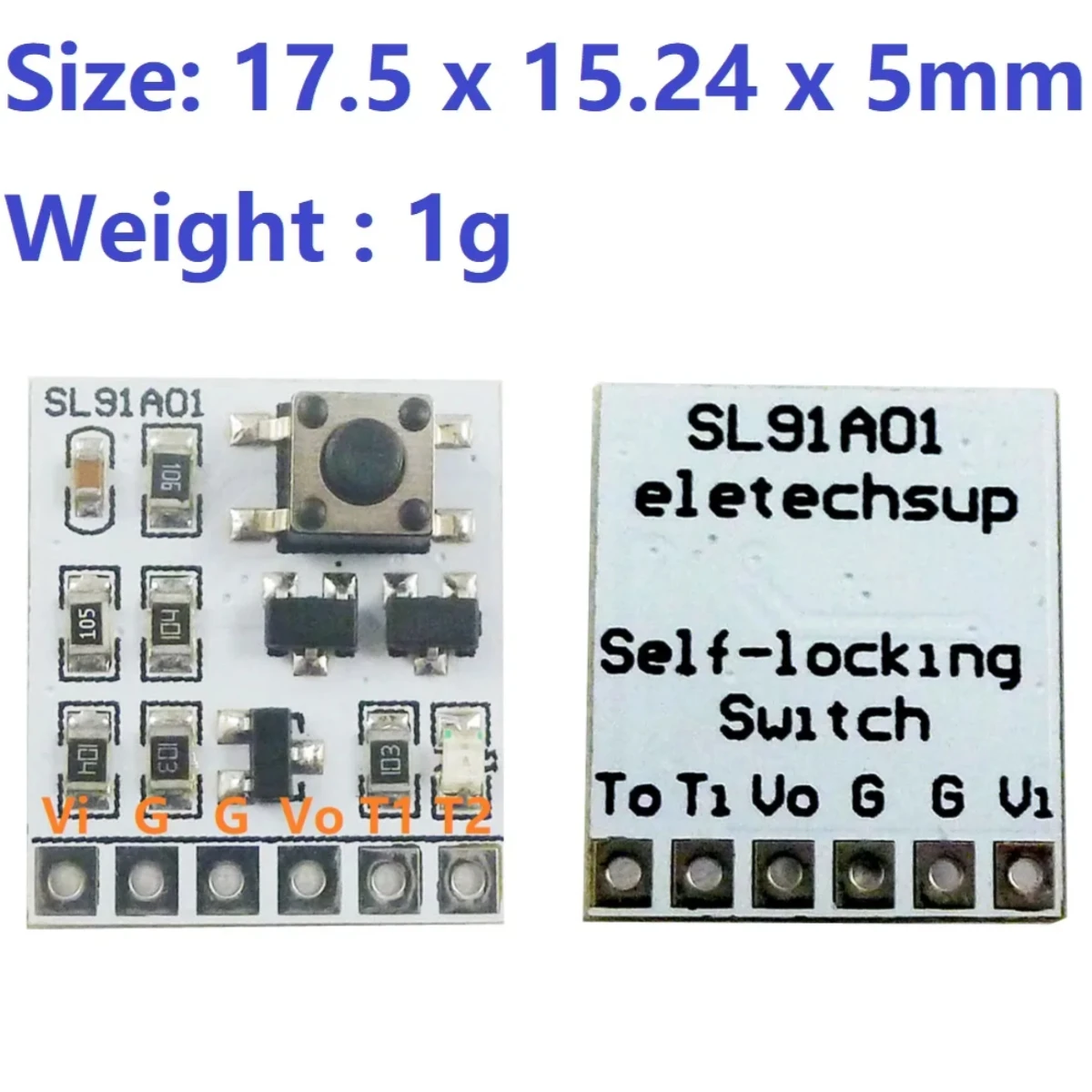 SL91A01 DC 5V 12V 2A Bistable self-locking switch Module LED Relay touch electronic board