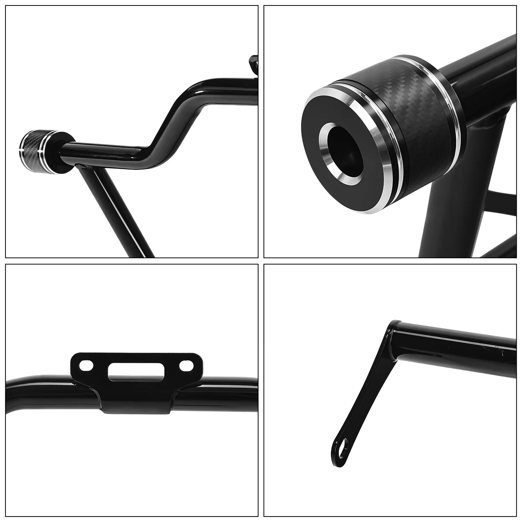 Barra Protectora Delantera Negra para Motor Compatible con Indian Springfield Dark Horse 2021-2026, Roadmaster 2023-2026, Vintage Dark Horse 2021