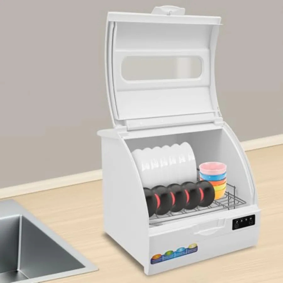 غسالة أطباق محمولة على سطح الطاولة مع 4 أوضاع للغسيل وخزان مياه سعة 9 لتر للمنزل والشقة RV تستخدم غسالة أطباق صغيرة مدمجة على سطح الطاولة مع