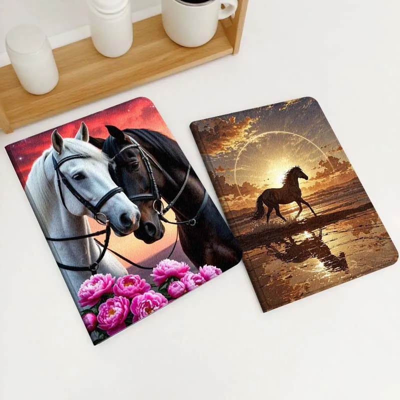 

Чехол для планшета Sunset Beach Horse Run для Xiaomi Redmi Mi Poco Pad 2 5 6s 7 7s Ultra Pro Max 14 12.4 12.1 дюймов, мягкий чехол для планшета, подарок