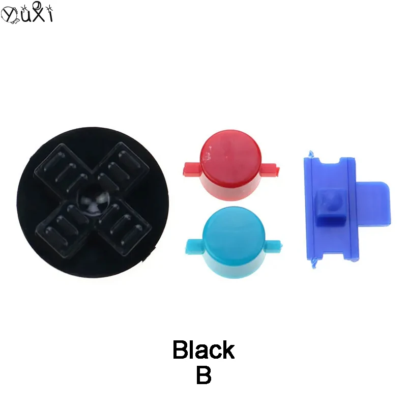 YuXi 1SET untuk GB tombol Game silang DIY tombol Keypad d-pad A B tombol daya hidup mati tombol pengganti tombol plastik
