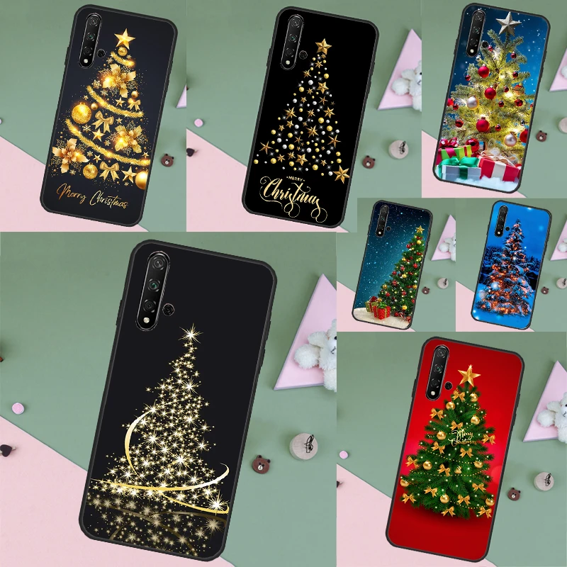 Merry Christmas Tree Case For Huawei Nova Y70 Y90 Y60 Y61 5T 9 10 SE 3i 7i 8i P Smart P20 P30 P40 Lite P60 Pro