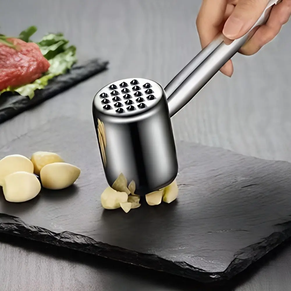 Stainless Steel Dual-head Use Meat Tenderizer Hanging Corrosion-resistant Meat Knocker Professional Rust-proof Meat Beat Hammer