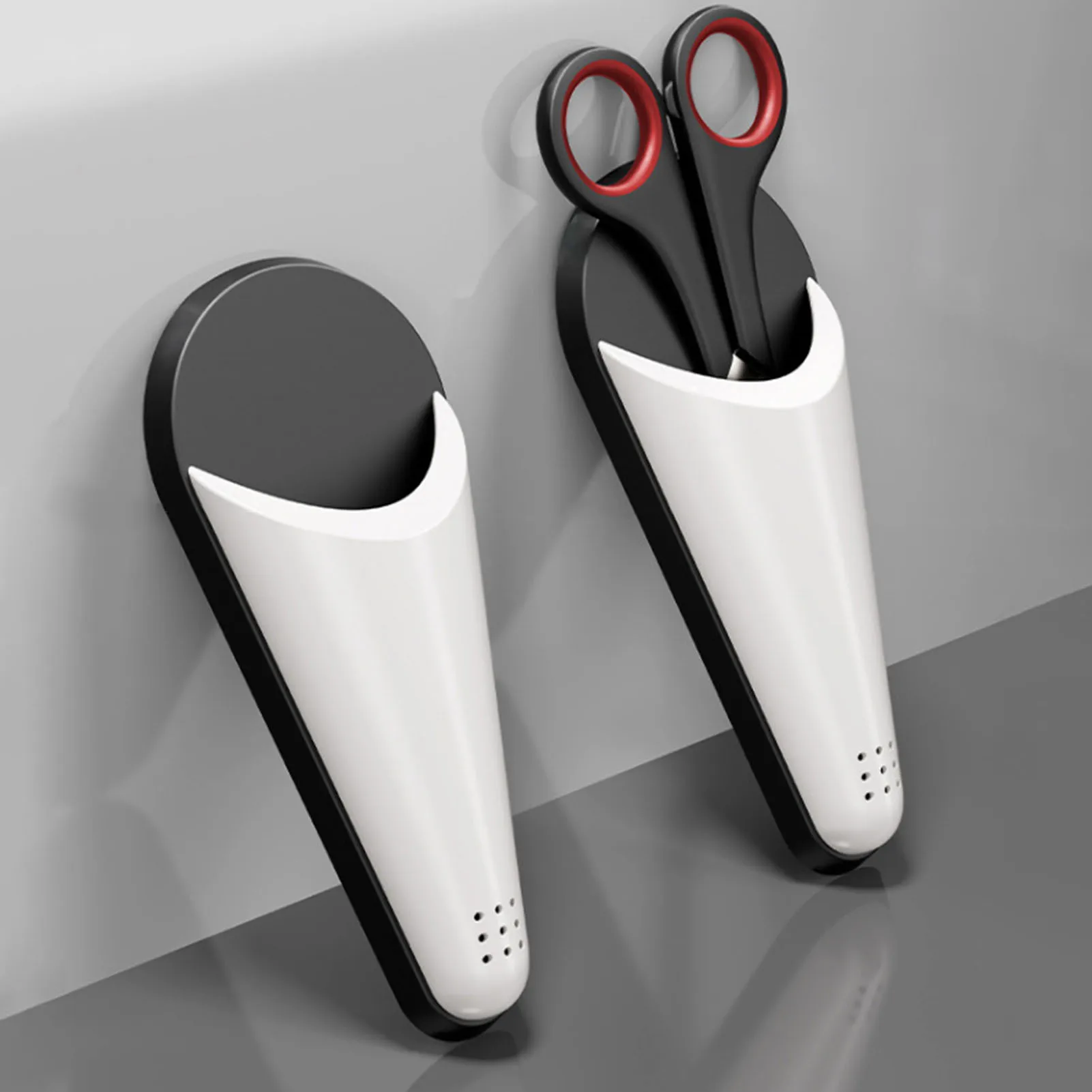 Magnetic Scissors Holder, Refrigerator Magnetic Suction Storage Box, Scissor Case With Drain Hole, Fridges Shears Organizer