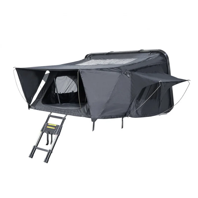 High Quality 2.1M Camouflage Rooftop Tent, High Strength Aluminum Alloy Frame, 280GSM Rip-stop Polyester PU Coating
