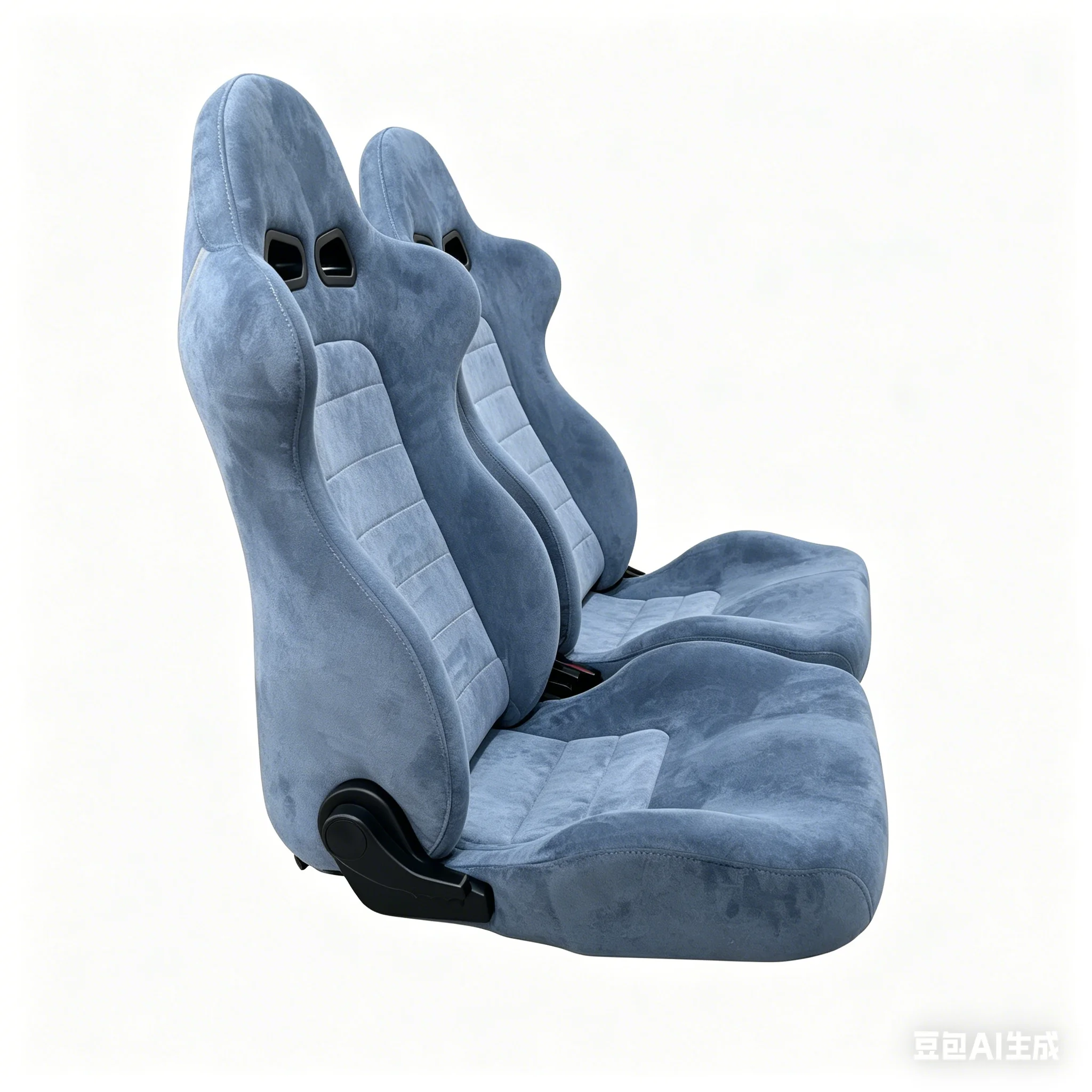 9019 Factory Grey Suede Sport Adjustable Car Racing Seats