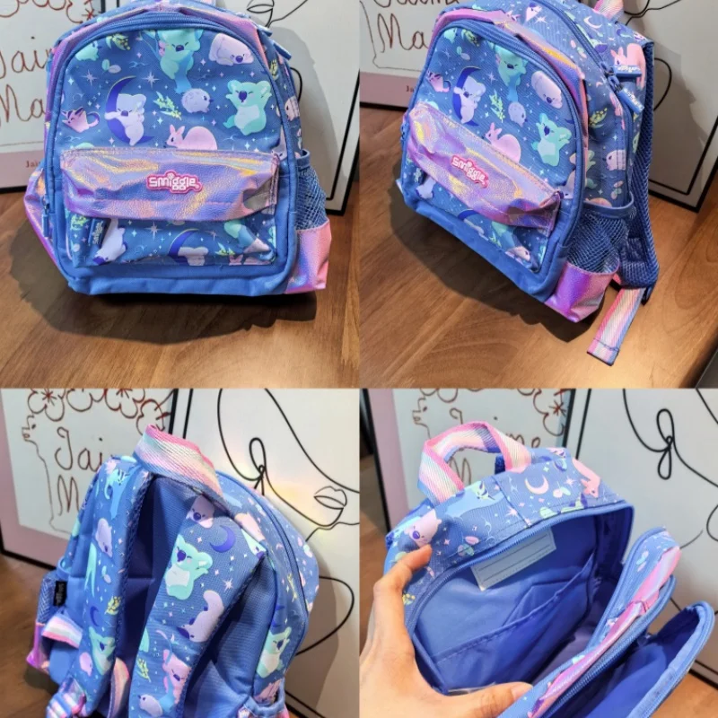 

New Genuine Australian Smiggle Backpack Student Cute Cartoon Purple Moon Koala Bag Lunch Box Pencil Case Students Girl Gift
