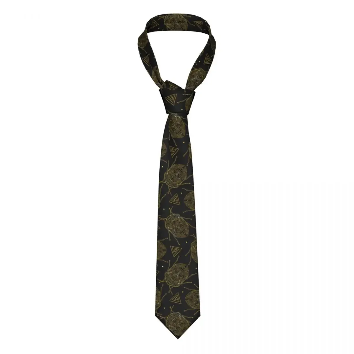 

Golden Insects Tie For Men Women Necktie Clothing Accessories