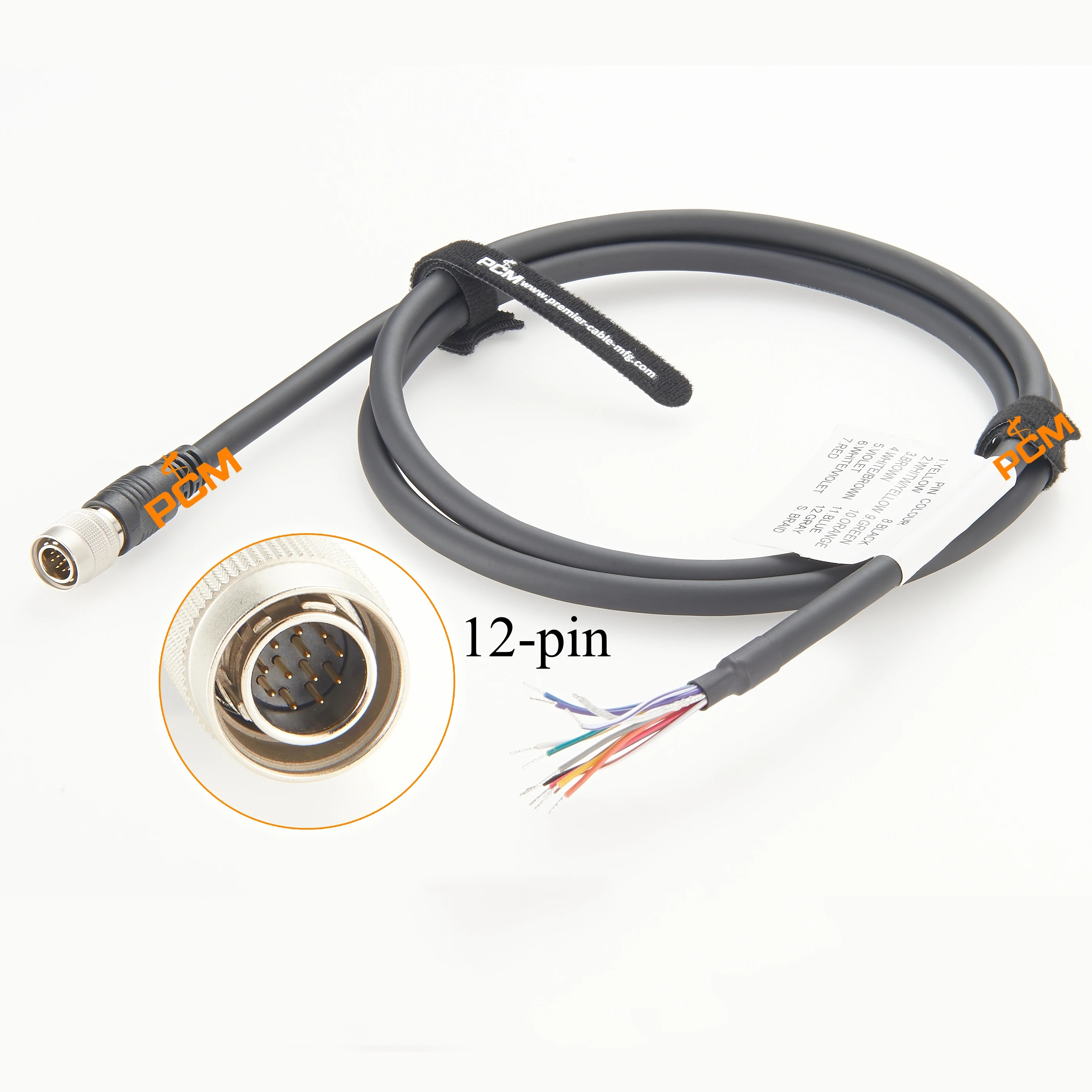 Hirose HRS HR10A-10P-12P Stecker (gerade) auf offenes Ende Strom-I/O-Auslösekabel für GigE Sony DXC Panasonic Hitachi JAI Basler Dalsa – Detail 6