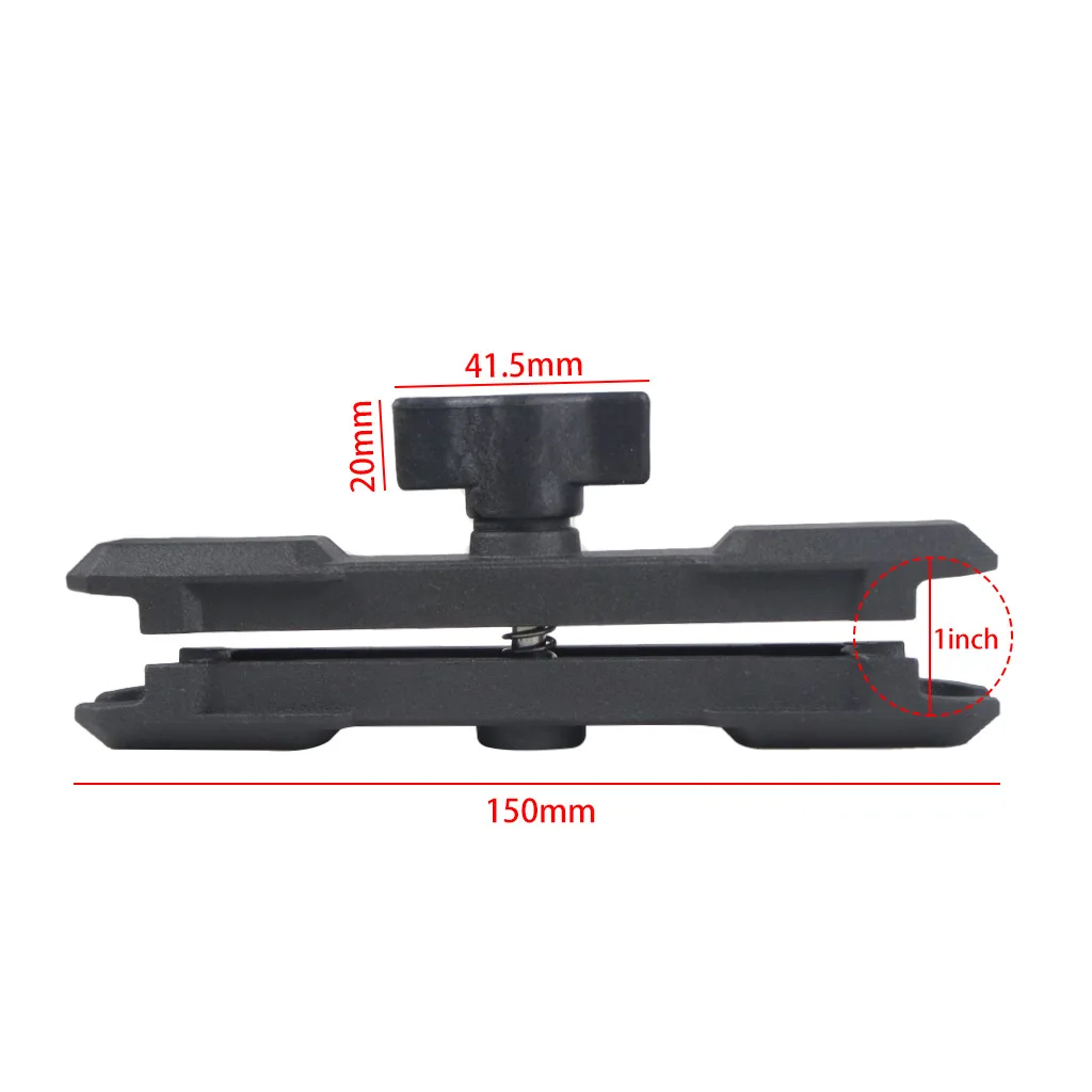 Aluminum Double Socket Extension Arm 1 inch Ball Head Base Adapter For GoPro Accessories insta360 Bike Motorcycle Bracket Holder