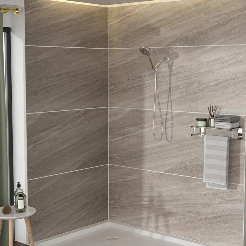 

8-Function Adjustable Hand Shower in Brushed Nickel Finish - Versatile Multi-Function Showerhead for Enhanced Bathing