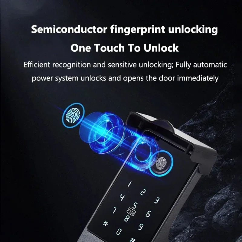 IP66 Waterproof Outdoor Smart Lock Tuya Wifi TTLock Double Side Fingerprint Digital Password IC Card Keyless Electric Door Lock